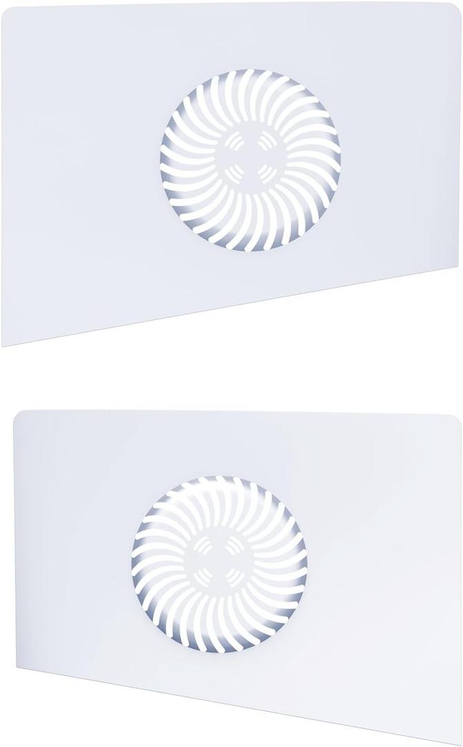 Replacement Top Cover Plates for PS5 Slim Console Disc&Digital Edition,Upper Cover Plates Side Shell Ventilated Dustproof Faceplate for PS5 Slim Accessories, 24x18x4.5cm, White