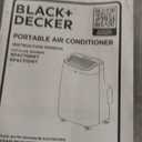 BLACK+DECKER 8,000 BTU Portable Air Conditioner up to 350 Sq. with Remote Control, White