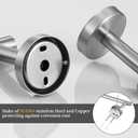 6 x Bathroom Hardware Set 10 Pieces, Stainless Steel Towel Bar Set Includes 16 inch Towel Bar, Towel Hook, Towel Ring Toilet Paper Holder