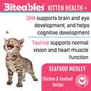 Get Naked Biteables Natural Soft Treats for Cats, Kitten Health Plus, Seafood Medley Recipe, 3 oz, 1 Pouch