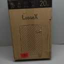 LUGGEX Luggage with Spinner Wheels, Polycarbonate Expandable Hard Shell Suitcase, Carry On 20 Inch, Black (Charcoal Metallic)