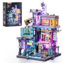 Lumibricks Cyberpunk Game Stack Lighting-Building-Bricks Set - Cyberpunk Neon City Future Gaming Room Street View Collection LED Light Model Set 2580 Pcs for Adults and Sci-fi Lovers