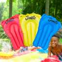 JAMBO 3 Pack Inflatable Body Boards for Water Slides, Boogie Boards for Pool, Lake & Slip Slides, Lightweight Floating Water Toys for Kids & Adults