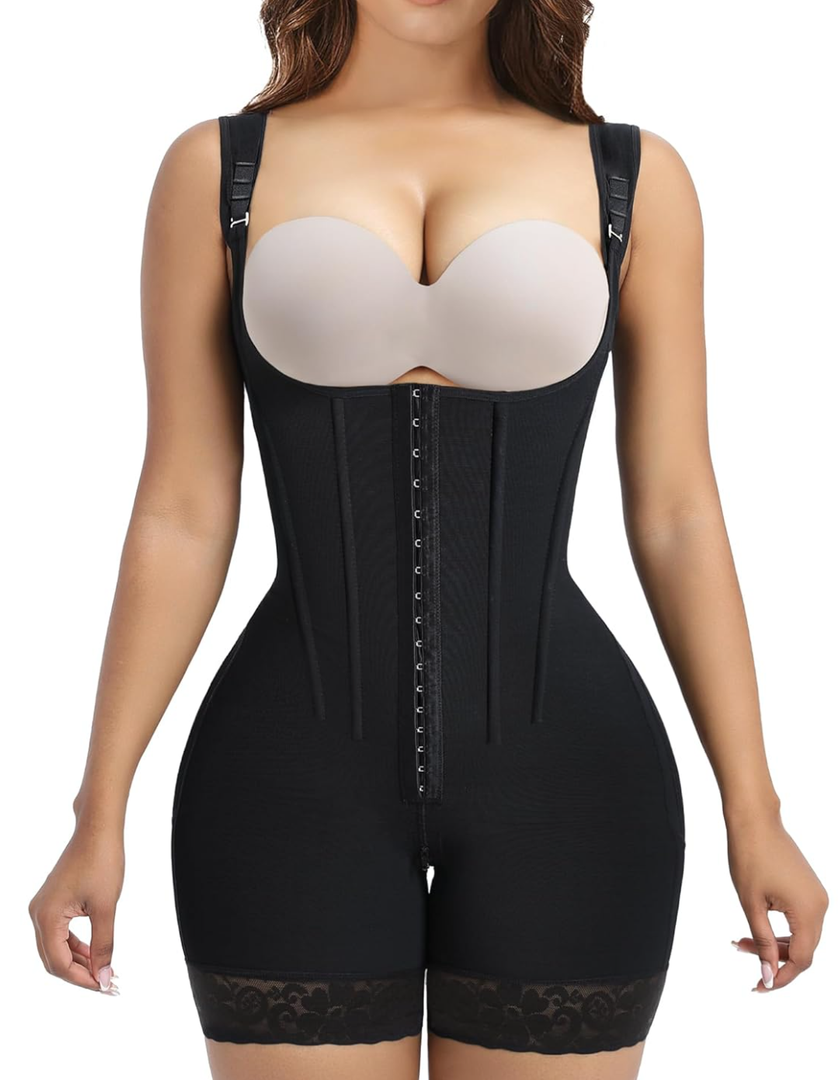 Fajas Colombianas Moldeadoras Shapewear Tummy Control Body Shaper Postpartum Butt Lift Compression Garment with Bones Medium