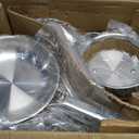 Titanium Cookware set | Hammered Titanium pans for cooking with Lids | 14 Pcs | Non-Toxic Skillet |PFAS/PFOA/PTFE Free | Dishwasher&Oven Safe | Kitchen Induction Compatible au gratin pan, 12in 14Pc Set