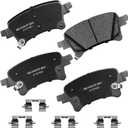 Bendix Premium SBC2233 Ceramic Rear Brake Pads for Jeep Gladiator 2024-2020, Wrangler 2024-2021