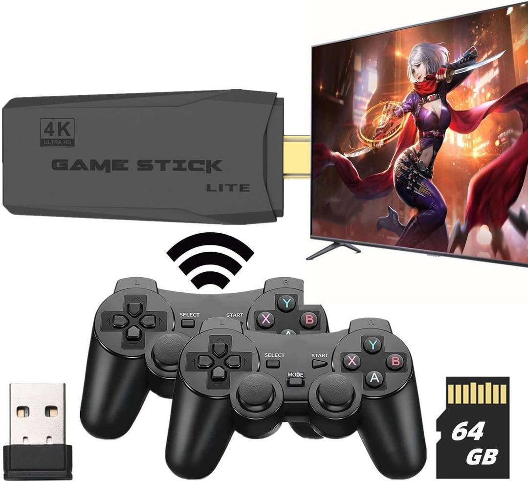2.4G mini game stick wireless controller gamepad family game HDMI HD output 10000 free games multiple simulator games can be archived/searched/collected