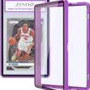 ZINHO Graded Card Case Magnetic Aluminum Alloy Slab Protector Display Case Fits 35PT PSA/CGC/CSG Cards, UV Protection (Purple)