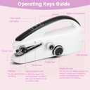 Mini Handheld Sewing Machine for Beginners, Easy to Use, Fast Stitching Perfect for Clothes, Fabrics, and Quick Home Repairs for Mom Birthday Valentine's Day and Christmas (Black)