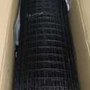 Tongmo 24" x 100' Black Hardware Cloth, 1inch Mesh Chicken Wire Fence, 19 Gauge Vinyl Coated Wire and Welded Wire Roll,Garden Fence, Poultry Netting for Rabbit/Duck/Chicken Coop