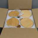 4 Pack Glass Containers with Lids and Spoons, Overnight Oat Container with Lids Glass, Oatmeal Jar with Spoons, Meal Prep Jars for Yogurt, Chia Pudding (Round 4PCS)