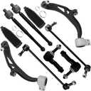 SCITOO 10pcs Front Suspension Kit Lower Control Arm And Ball Joint Tie Rod End w/Boot Sway Bar End Link Replacement for 2011-2019 for Ford Explorer 2013-2019 for Ford Police Interceptor Utility