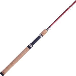 Berkley 6’6” Cherrywood HD Spinning Rod, One Piece Spinning Rod, 4-12lb Line Rating, Medium Light Rod Power, Fast Action, 1/8-5/8 oz. Lure Rating,Red