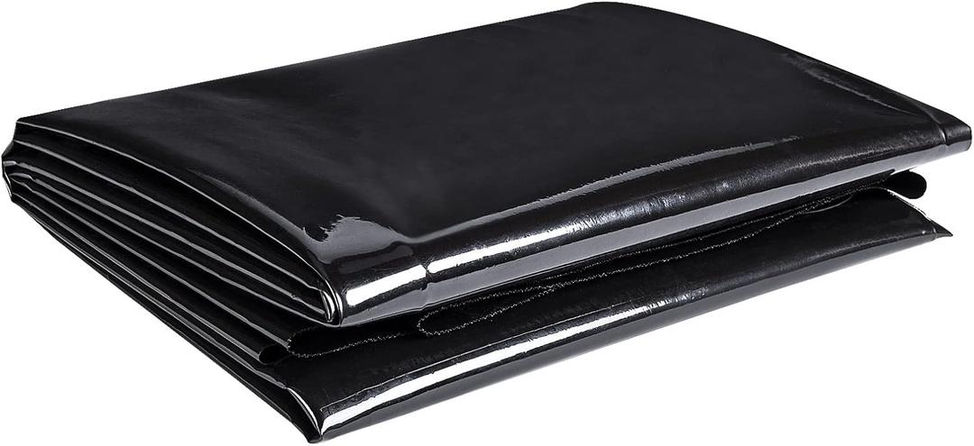 Pond Liner 4 x 7 Ft HDPE Pond Liners, 20 Mil UV Resistant Preformed Pond Liner Easy Cutting, Pond Liner for Natural Looking Ponds, Waterfall, Koi Pondsand Water Garden (Black)