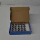12x1.5 Lug Nuts 20 Pcs Chrome Closed End Mag Style Lug Nuts with Washer 13/16" (21mm) Hex Compatible with Toyota Camry/Corolla/Tacoma Lexus (M12x1.5)