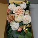 Artificial Flowers Decorations Pack of 2,Centerpieces for Wedding Reception Backdrop Decoration, Floral Decor Wall Home Entryway Outdoor Decorations (Champagne)