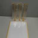 Gold Frames 8X10 Double-Sided Gold Picture Frames Tabletop Acrylic Sign Holder for Wedding Table Number Holder Menu Holder Flyer holder Display Stand with Removable Dot Stickers -3 Pack