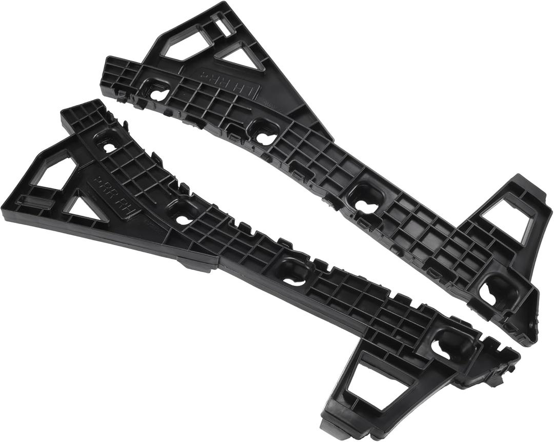 Bumper Support Bracket, Left and Right Side Rear Bumper Retainer Bracket Hold Mount No.86651M6000/86652M6000 for Kia Forte 2019-2021 ABS Plastic Black, 1 Pair