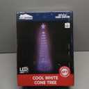 JOIEDOMI LED Christmas Cone Tree Lights, 6FT Outdoor Lighted Tree with 8 Lighting Modes & Star Topper, Christmas Decorations for Yard Porch Patio Garden Holiday Decor, Cool White