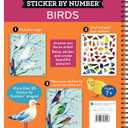 Brain Games - Sticker by Number: Birds (28 Images to Sticker)