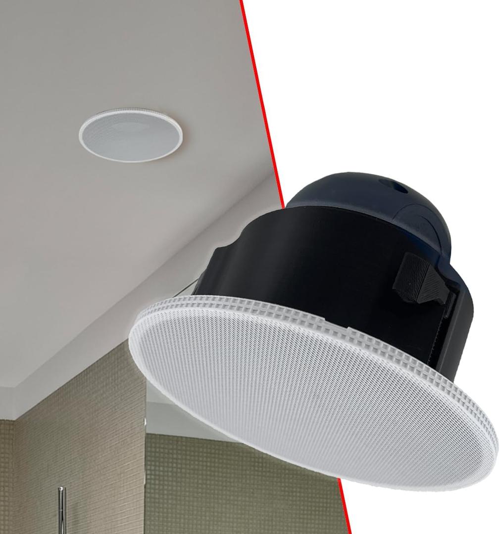 Splin Ceiling Embedded Mount Stand Compatible with Smart Speaker Alexa Echo Pop, Echo Dot 4th and 5th gen., Amazon, and HomePod Mini, Apple Pro Light Model Classic Built-in (White)