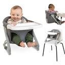 Infantino The Ultimate Travel Booster, Versatile and TravelFriendly Booster, High Chair and Seat for OnTheGo Families, Gray