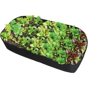 Fabric Raised Garden Bed, 3ft x 6ft Garden Grow Bags Planting Bed Rectangle Garden Containers for Vegetables Plants Flowers Outdoor