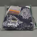 BGment Curtains for Bedroom with Black Liner, Double Layer Full Room Darkening Noise Reducing Grommet Curtain (52 x 63 Inch, Navy Blue Paisley, 2 Panels)