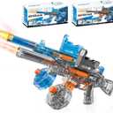 Electric Water Gun for Adults Kids, Automatic Squirt Guns LED Light, 6.7 x 2.6 x 4.9 inches