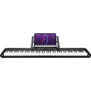 Digital Piano 88 Key Full Size Semi Weighted Electronic Keyboard Piano with Music Stand,Power Supply,Bluetooth,MIDI,for Beginner Professional at Home/Stage