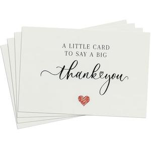 28 Pack 350GSM Thank You Cards with Envelopes, Glitter Heart Premium Greeting Cards, Pefect for Weddings, Baby Showers, Teacher Appreciation, Graduation, Small Business Gifts, Holiday & Christmas Thank You Notes