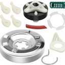 2026 Upgrade 285785 Washer Clutch Assembly Kit & 285753A Motor Coupling Kit & 4pcs 80040 Washer Agitator Dogs by Beaquicy - Fit for Kenmore Whirlpool Roper Washer - Replace 285331, 3351342, 3946794