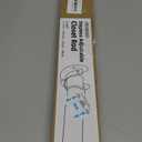 Closet Rods for Hanging Clothes, 17 to 39 Inches Stepless Adjustable Metal Closet Rod, 1.3 Inches Heavy Duty Clothes Hanging Rod for Closet Wardrobes Laundry RV, Black