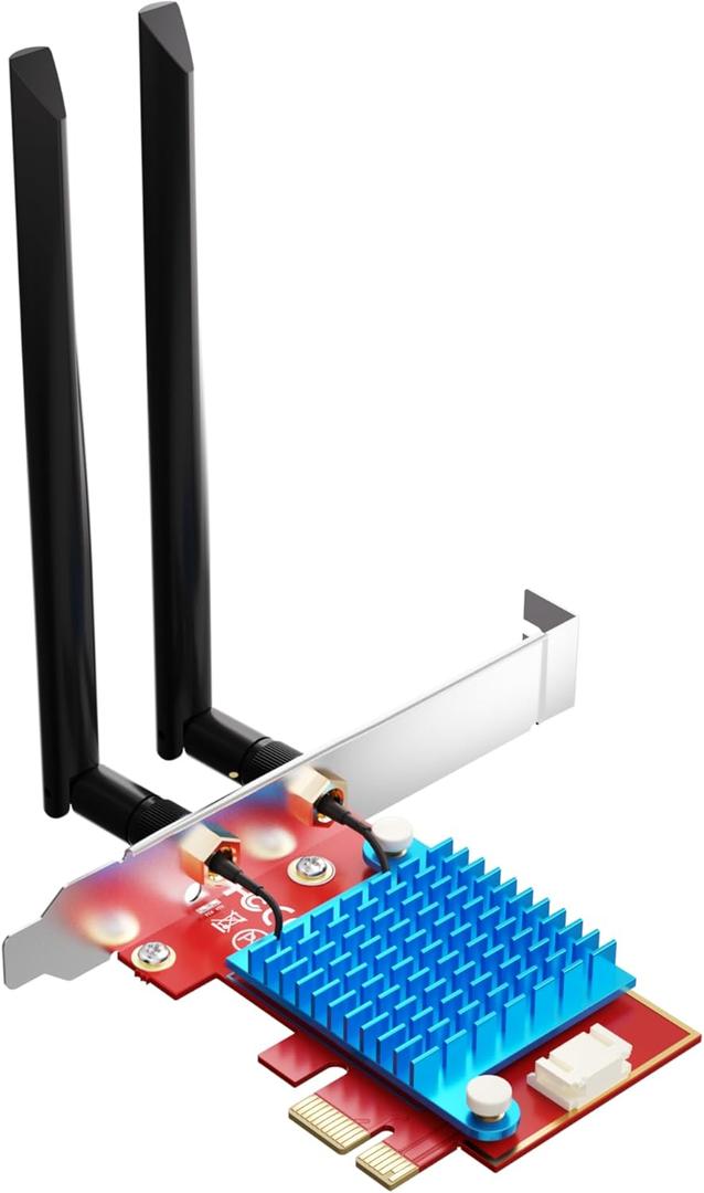 WiFi 7 PCIE Card for Desktop PC,Ultra-Fast 9.3Gbps, Intel BE200, Tri-Band 320MHz,Latest Bluetooth 5.4,Ideal for Gaming Streaming,Windows 10/11 64bit