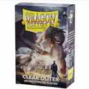 Dragon Shield | Matte Clear Outer Sleeves | 40 CT - Smooth & Tough Premium TCG Sleeves | Compatible with Pokemon, Flesh & Blood, One Piece & Magic The Gathering