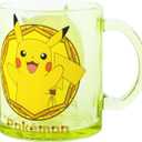 Silver Buffalo Pokmon Stained Glass Coffee Mug Featuring Pikachu, 17.5 Ounces