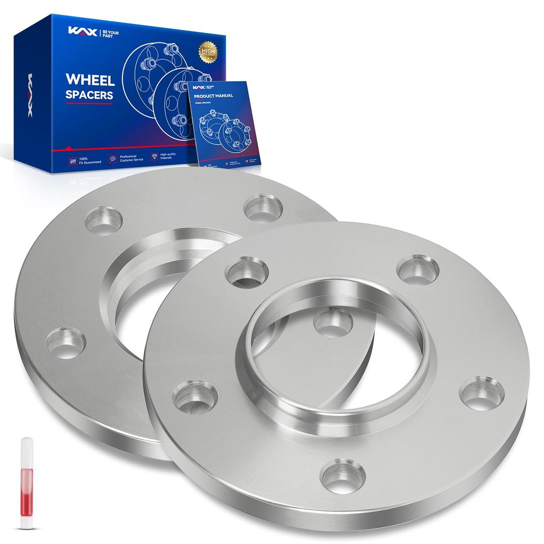 KAX 5x115mm Wheel Spacers, Forged 12mm Hubcentric Spacers with Hub Bore 71.5mm, 2Pcs fit for 2008-2023 Challenger, 2006-2023 Charger, 2005-2008 Magnum, Silver