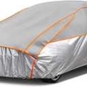 Kayme Hail Protector Car CoverAnti Hail Thickened Multi-Layered EVA Car Cover Waterproof Sun UV Rain Snow All Weather, Outdoor Hail Protection Cover, Fit Sedan/Coupe-Length (186 to 193 Inch).Grey