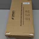 UMIEN Toilet Brush and Plunger Set 18-in - Updated 2025 No-Rust - Stainless Steel Design - Long Handles - with Freestanding Canister (Matte Black)