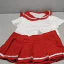 YOMORIO School Girl Outfit Lingerie Sexy Japanese Sailor Anime Cosplay with Pleated Skirt (Red)