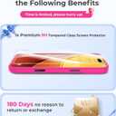 Magnetic for iPhone 17 Pro Max Case with Integrated Camera Protection, [Seamless Work with Magsafe] [Military Grade Shockproof] [Covered Camera Control Button] for iPhone 17 Pro Max 6.9'', Hot Pink
