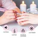 Portable Electric Nail Drill Machine, Professional 20000 RPM USB Manicure Pedicure Drills for Acrylic Nails Gel Polishing Shape Tools (Pink)