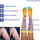Nurse Yard Compression Socks for Nurses - Women & Men - 20-30mmHg Graduated Compression, Zero-Toe Compression, For Medical Staff, Nursing, Athletic Support Such As Running, Cycling, Hiking - 1 Pair, Size: XX-Large