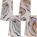 JINYO Oyster Beach Kitchen Towels Set of 4, Coastal Kitchen Towels, Nautical Hand Towels for Bathroom, Coastal Themed Gifts Dish Towels Tea Towels, Beach Kitchen Bathroom Decor, 16x24 Inch