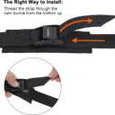 Ayaport Adjustable Cam Buckle Lashing Straps 4ft 4pack Tie Down Straps