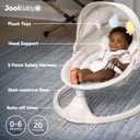 Jool Baby Nova Baby Swing for Infants Bluetooth Music, Remote (Oatmeal) | Keep Baby Happy While Getting Things Done Gentle Side-to-Side Motion Helps Baby Feel Content