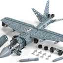 Lucky Doug STEM Building Projects Model Airplane Jet Set - Building Toys for Kids Ages 8-12, Assembly Science Kit for Boys 8 9 10 11 12 Years Old