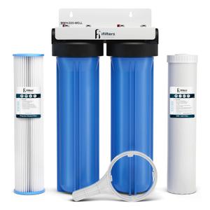 iFilters 4.5 x 20 Sediment CTO Heavy Metals Well Water Filtration System