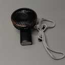 Portable Handheld Fan, Portable Fan Rechargeable, 4000mAh, 180 Adjustable, 6 Speed Wind, Display Electricity in Real Time, USB Rechargeable Foldable F an, Quiet Personal Fan as Power Bank (Black)