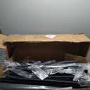 WENTMENT Metal Bar Stools Set of 4 Counter Height Bar Stools Black Barstools with Removable Back 30" Kitchen Bar Stools